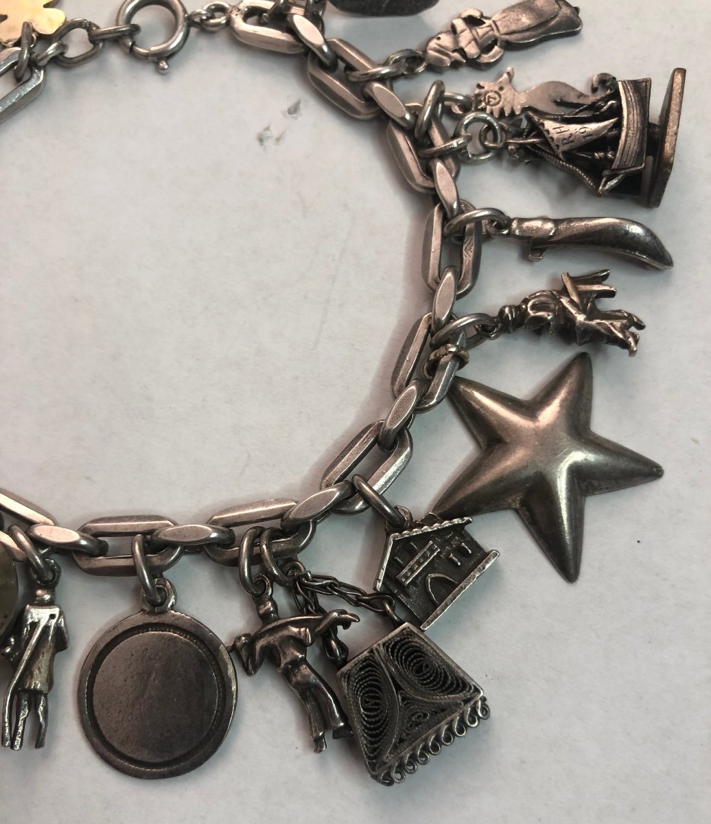 Bracelet Argent /breloques -photo-3