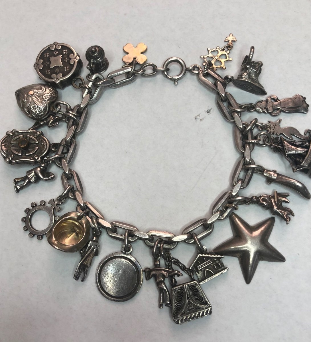 Bracelet Argent /breloques -photo-1