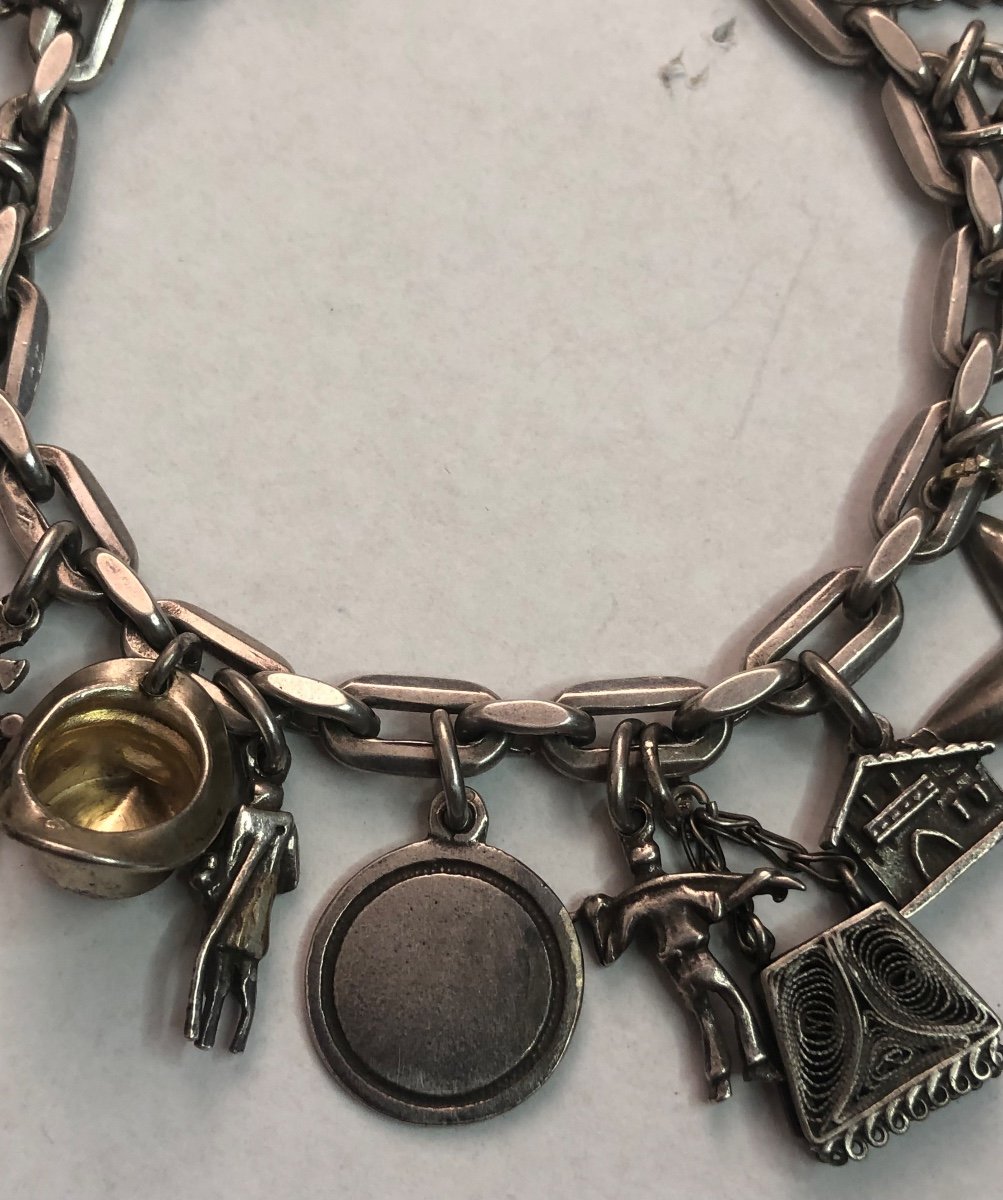 Bracelet Argent /breloques -photo-6