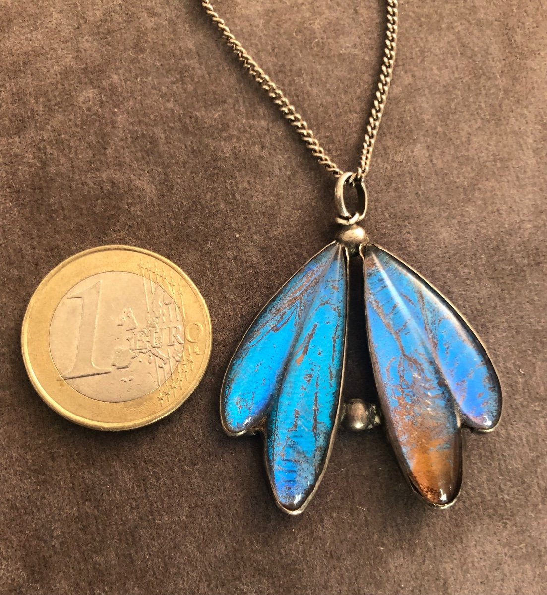 Pendentif Art-nouveau Ailes  de Papillon -photo-4