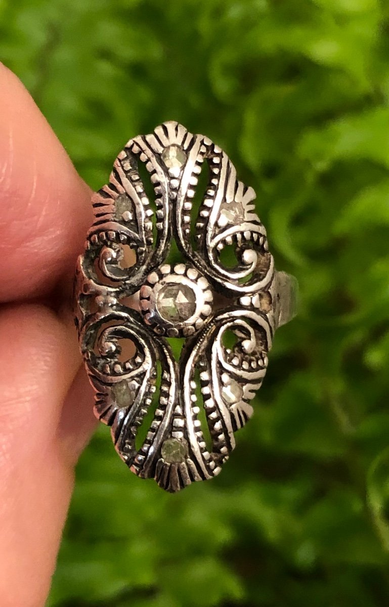 19th Century Silver Ring-photo-3