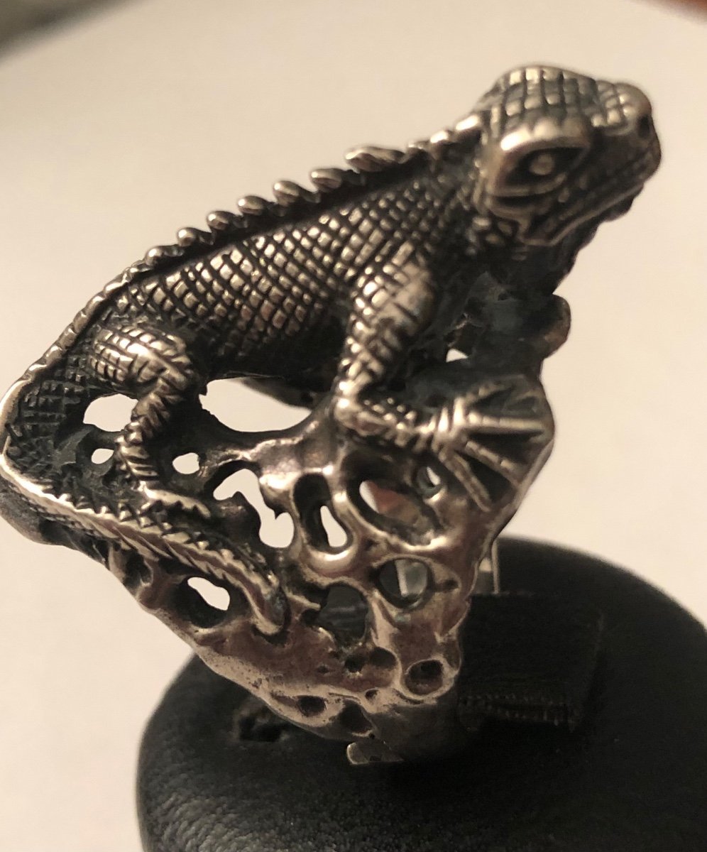 Bague  Argent  Salamandre -photo-2