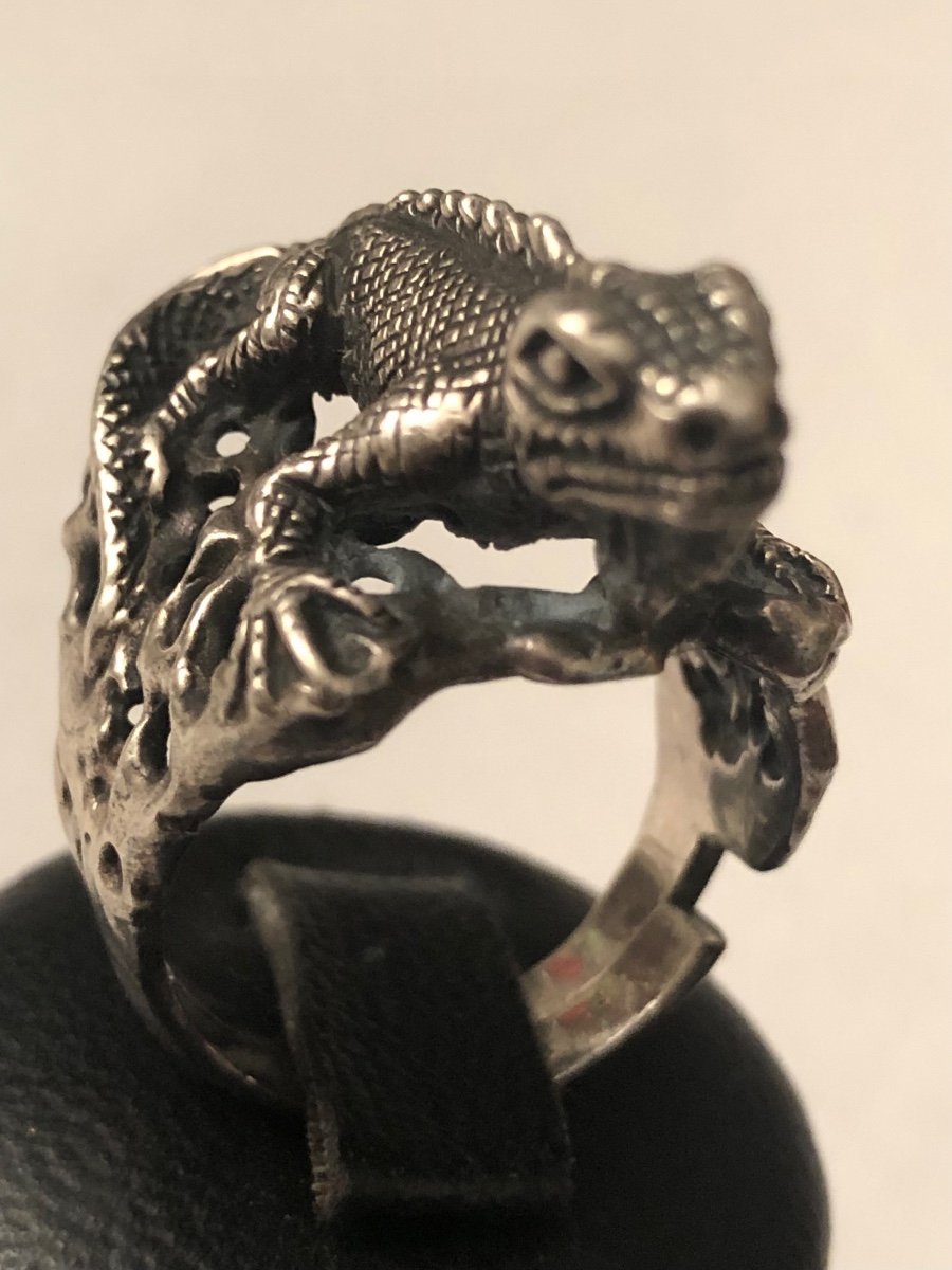 Salamander Silver Ring-photo-3