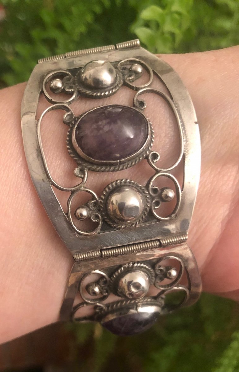 Mexican Silver Bracelet -photo-3