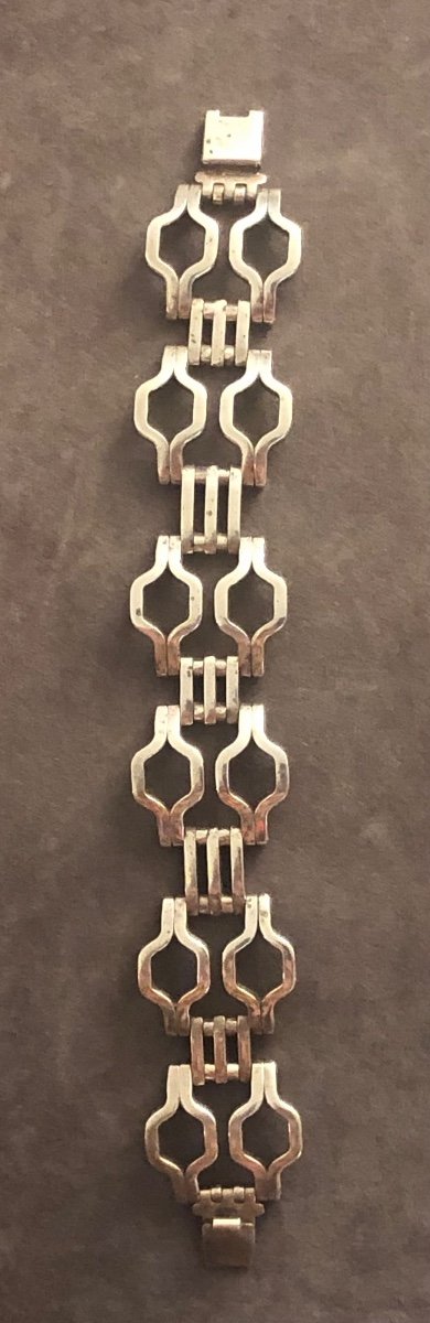 Art-deco Metal Bracelet-photo-2
