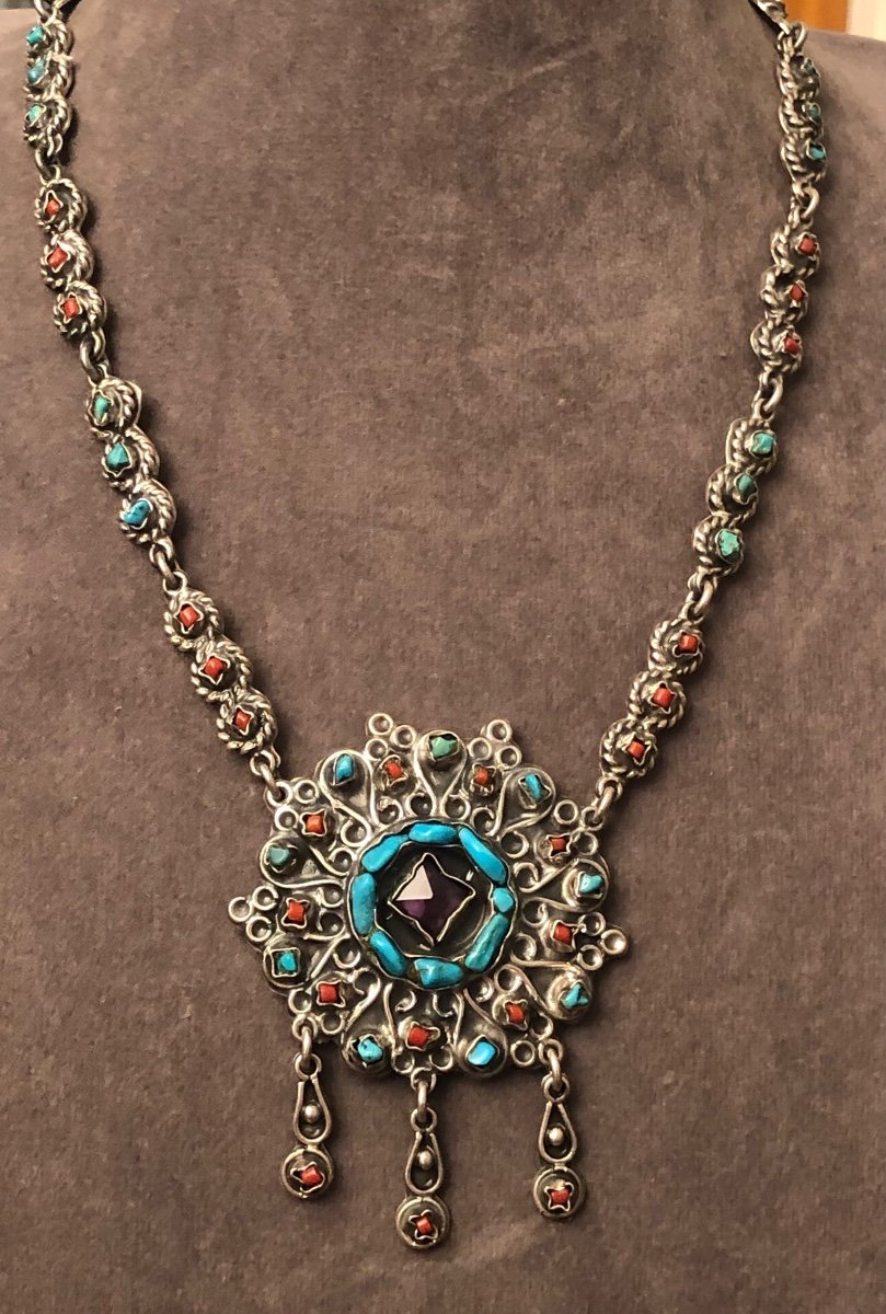 Mexican Silver Necklace -photo-5