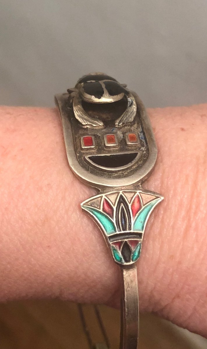 Bracelet Egyptomanie Argent -photo-2