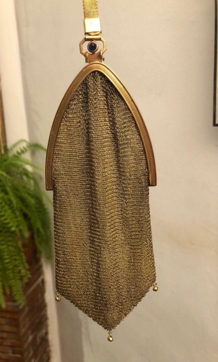 Sac Soirée Métal Doré 