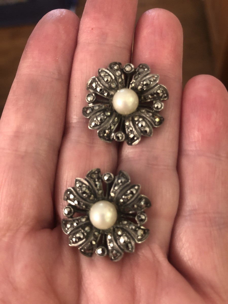 Boucles D’oreilles Argent Art-déco-photo-1