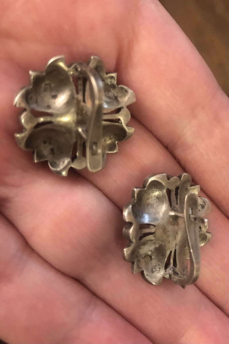 Boucles D’oreilles Argent Art-déco-photo-2