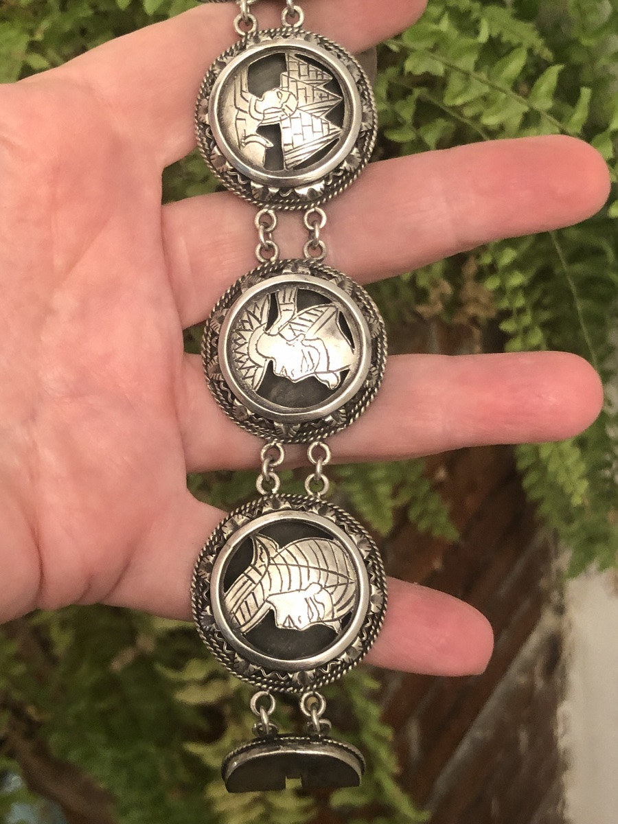 Egyptomania Silver Bracelet -photo-1