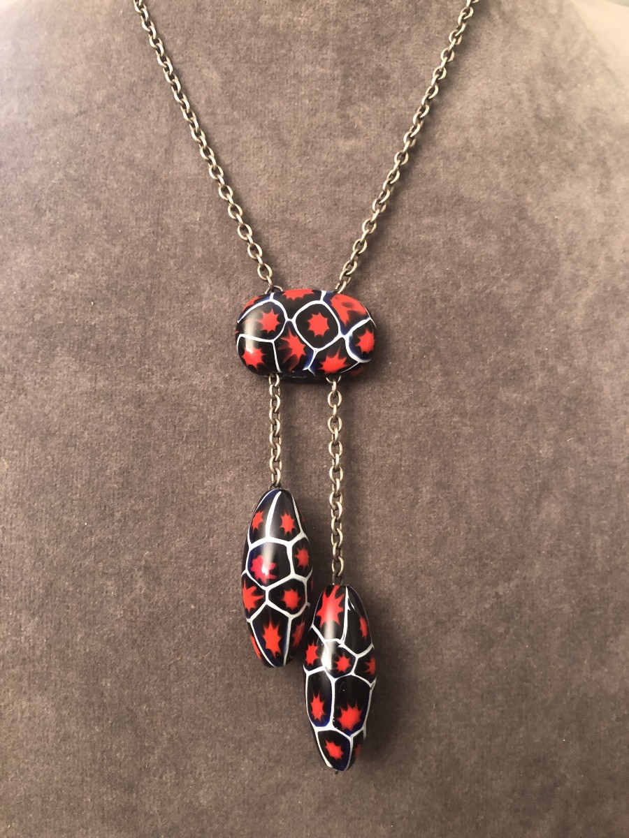 Collier Verre Murano Art-déco-photo-4