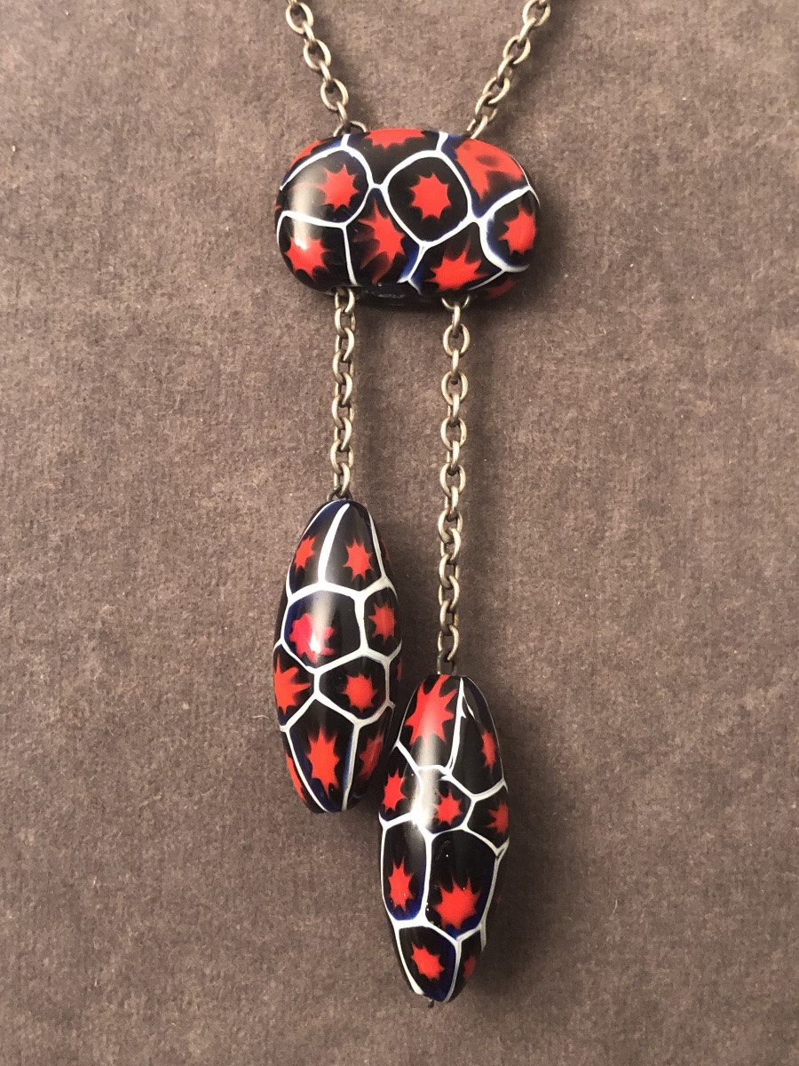 Collier Verre Murano Art-déco-photo-1