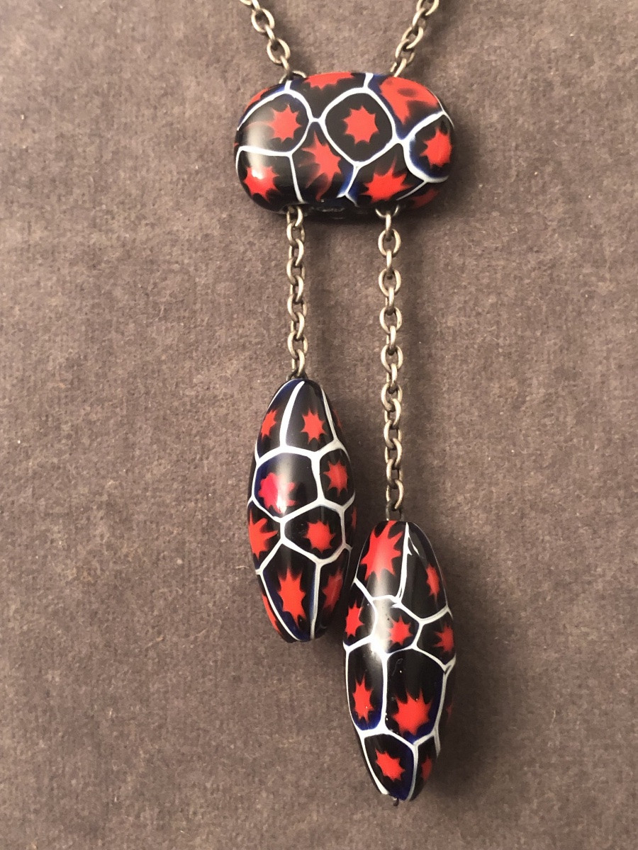 Collier Verre Murano Art-déco-photo-3