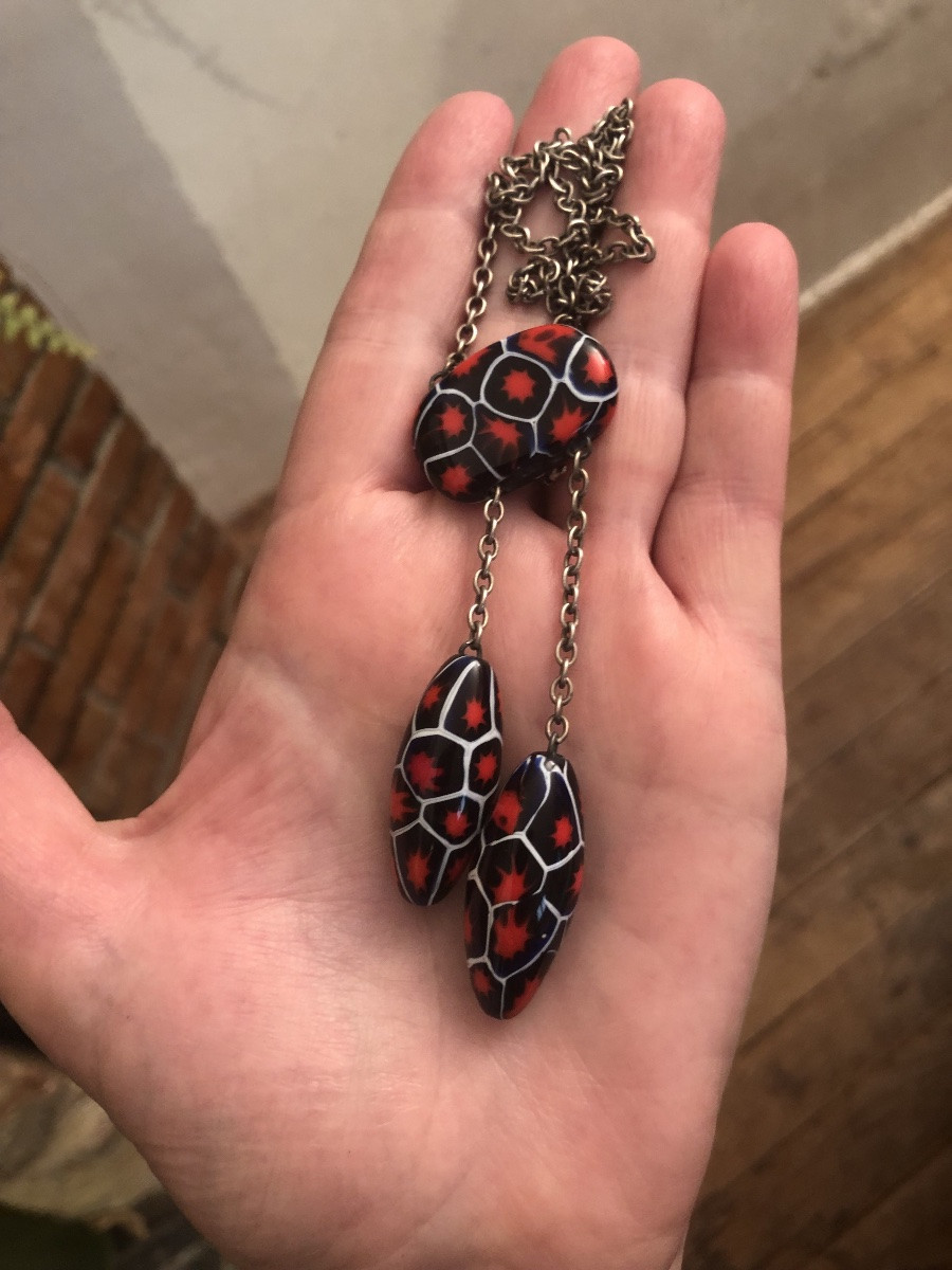 Collier Verre Murano Art-déco-photo-4