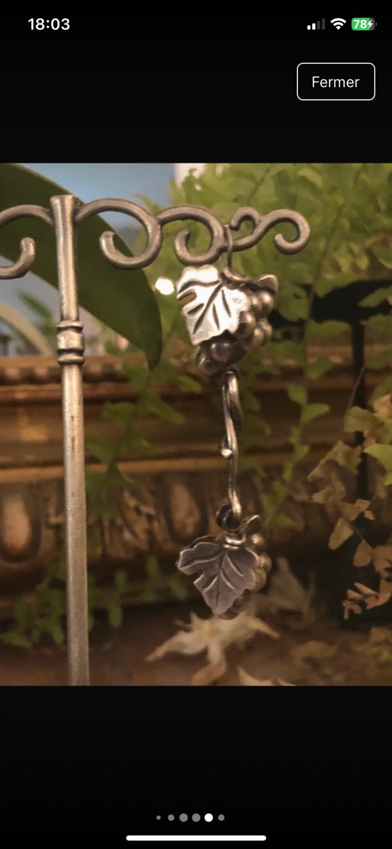 Boucles d’oreilles argent mexicaines-photo-3