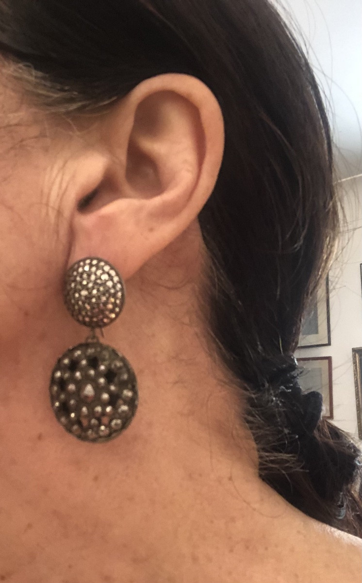 Boucles d’oreilles anciennes -photo-3