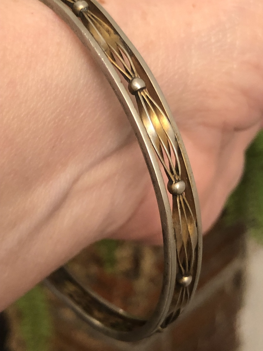 Bracelet  Art-Nouveau  métal 