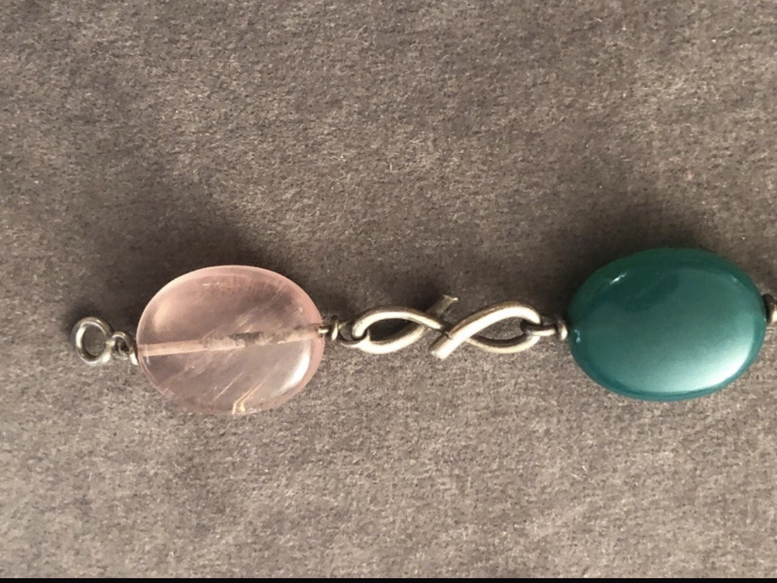 Bracelet  Vintage  argent / pierres  dures -photo-4