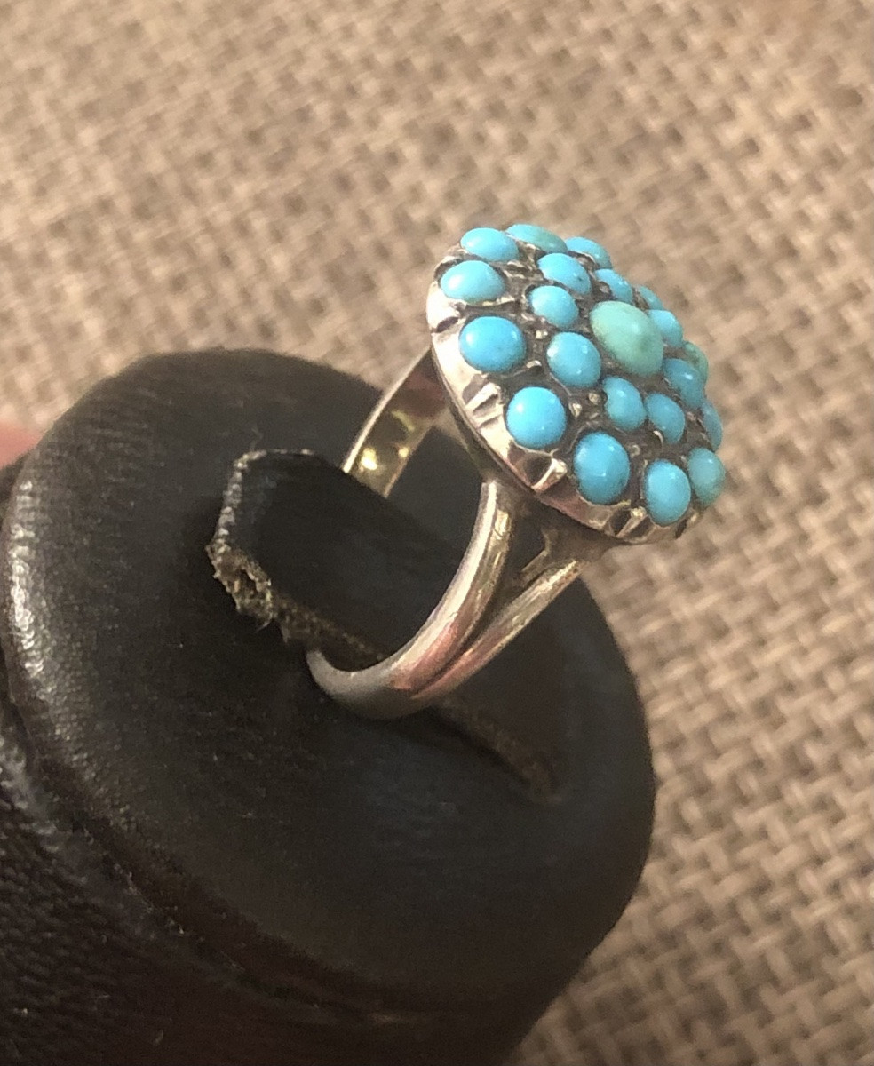 19th Century Silver/turquoise Ring -photo-1