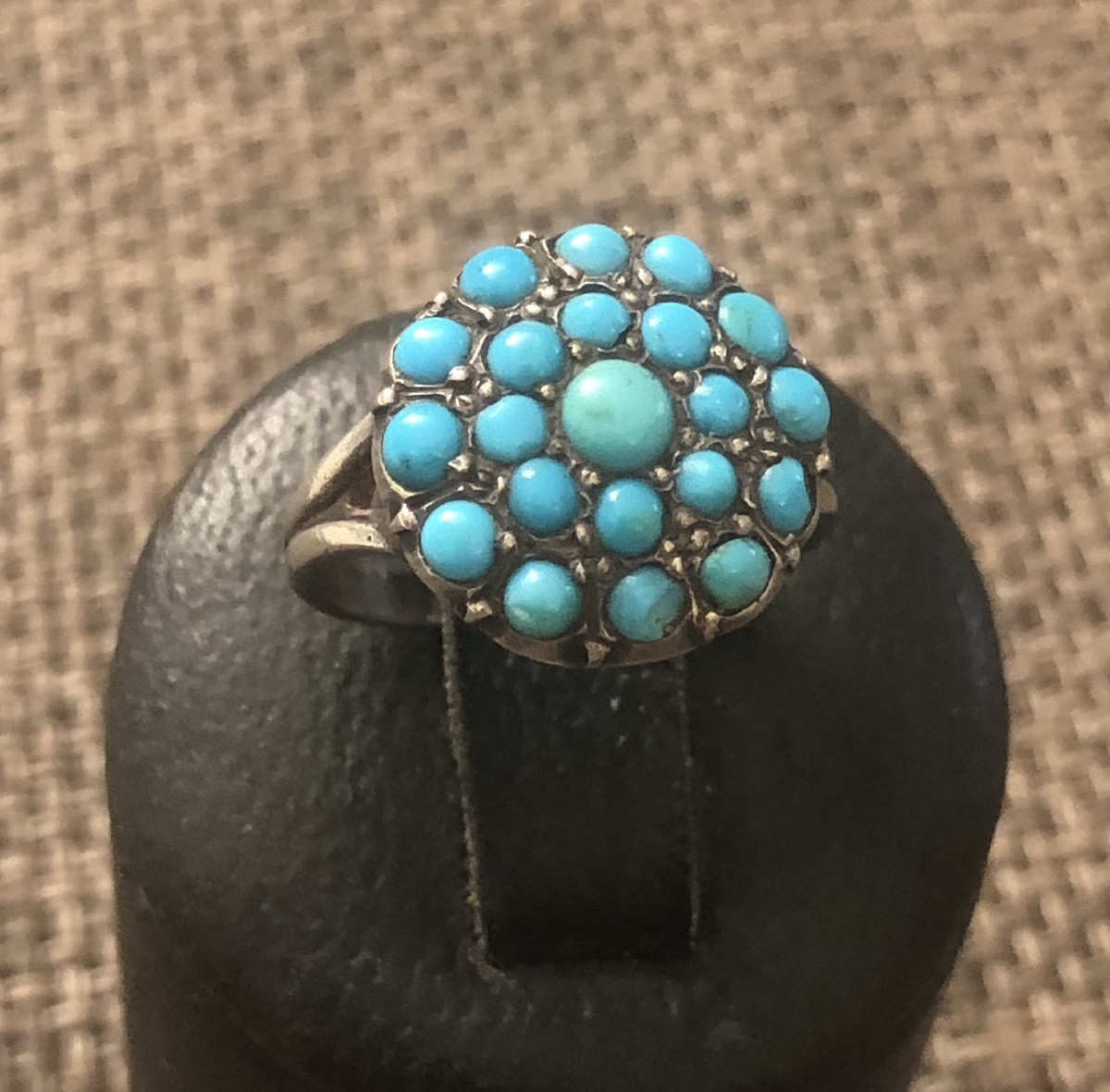 19th Century Silver/turquoise Ring -photo-5