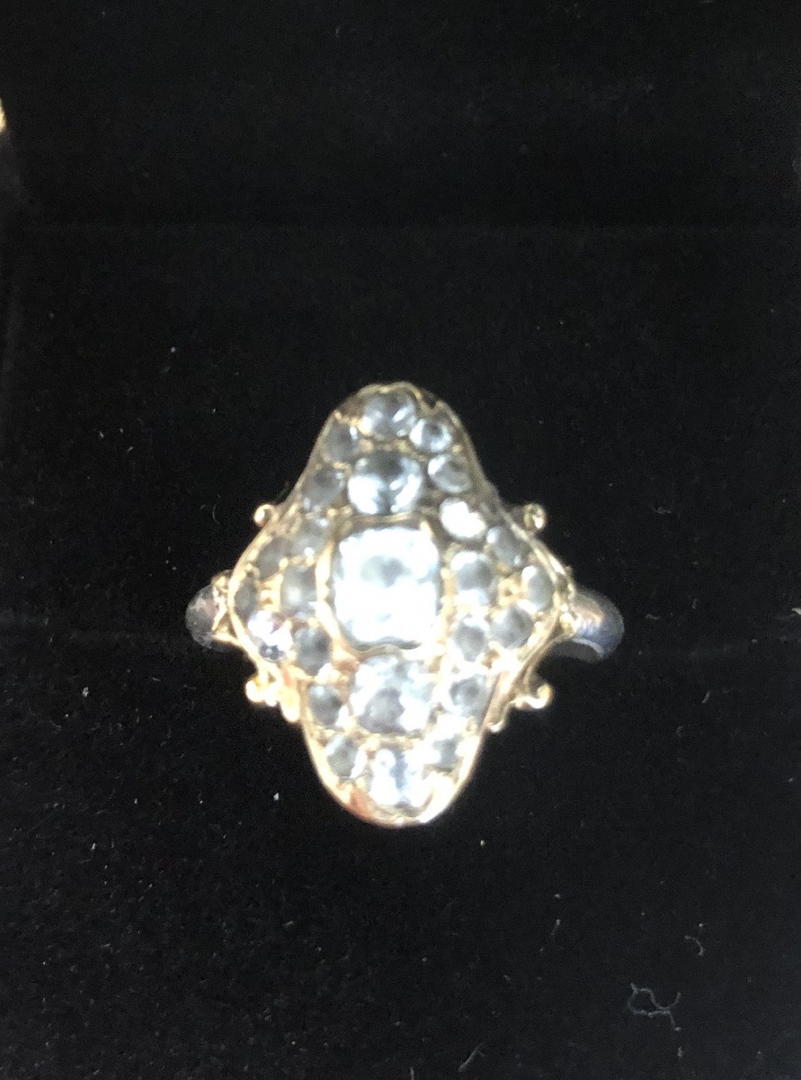 19th Century Gold/silver Ring -photo-4