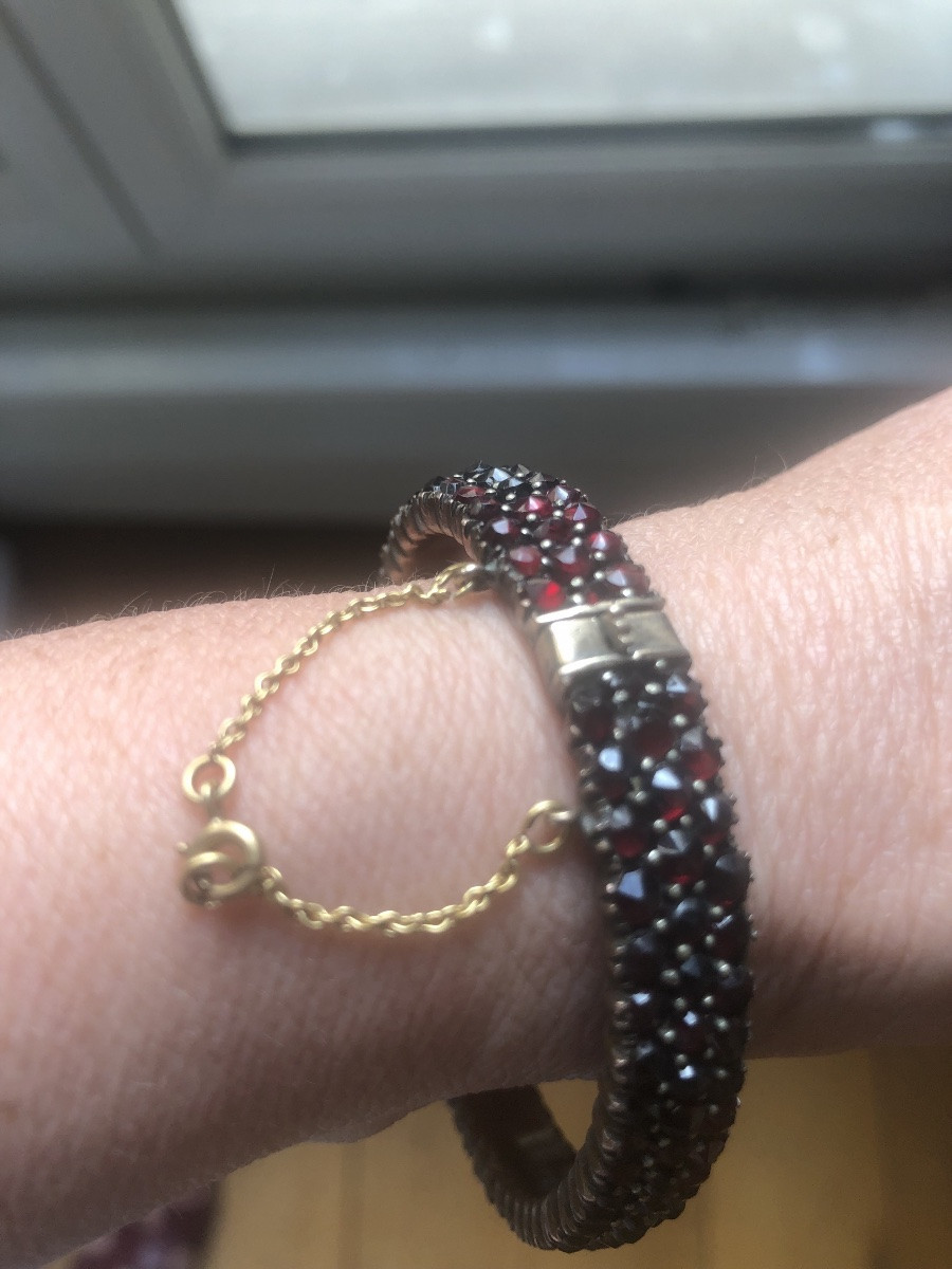 19th Century Garnet Bracelet -photo-4