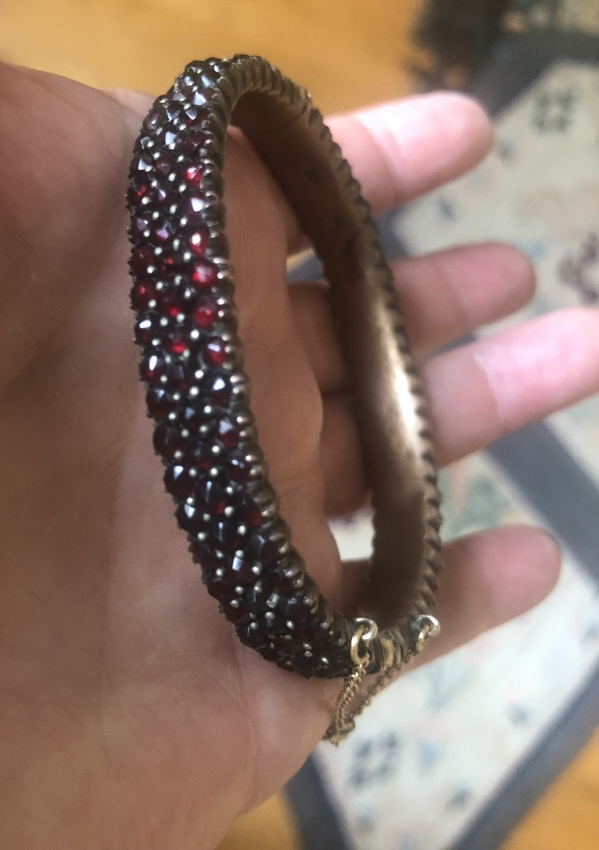 19th Century Garnet Bracelet -photo-1