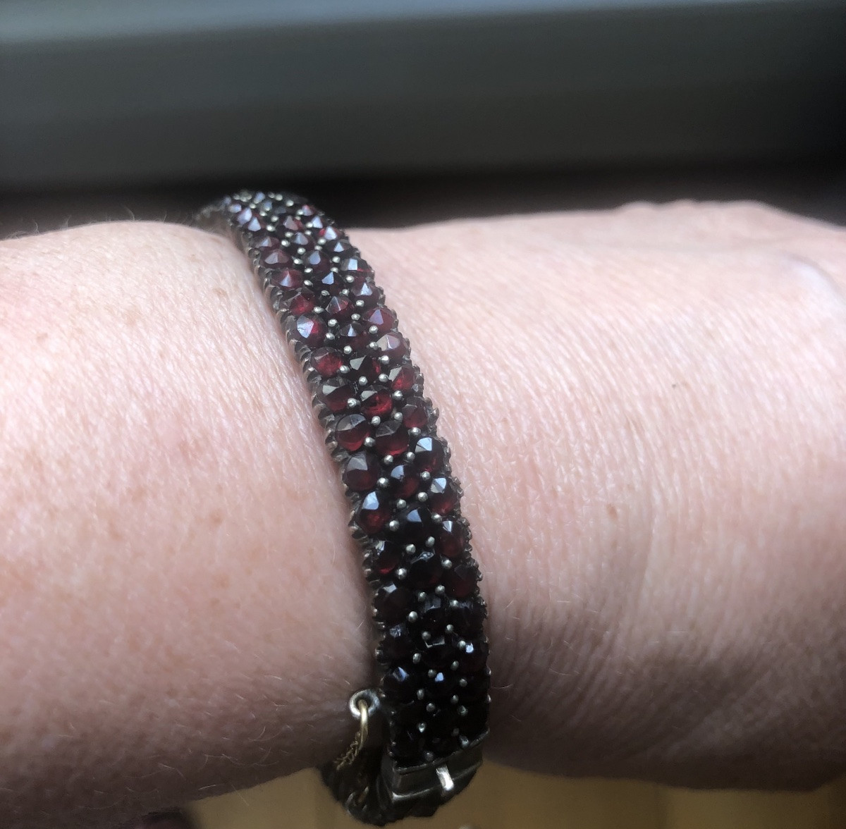 19th Century Garnet Bracelet -photo-3