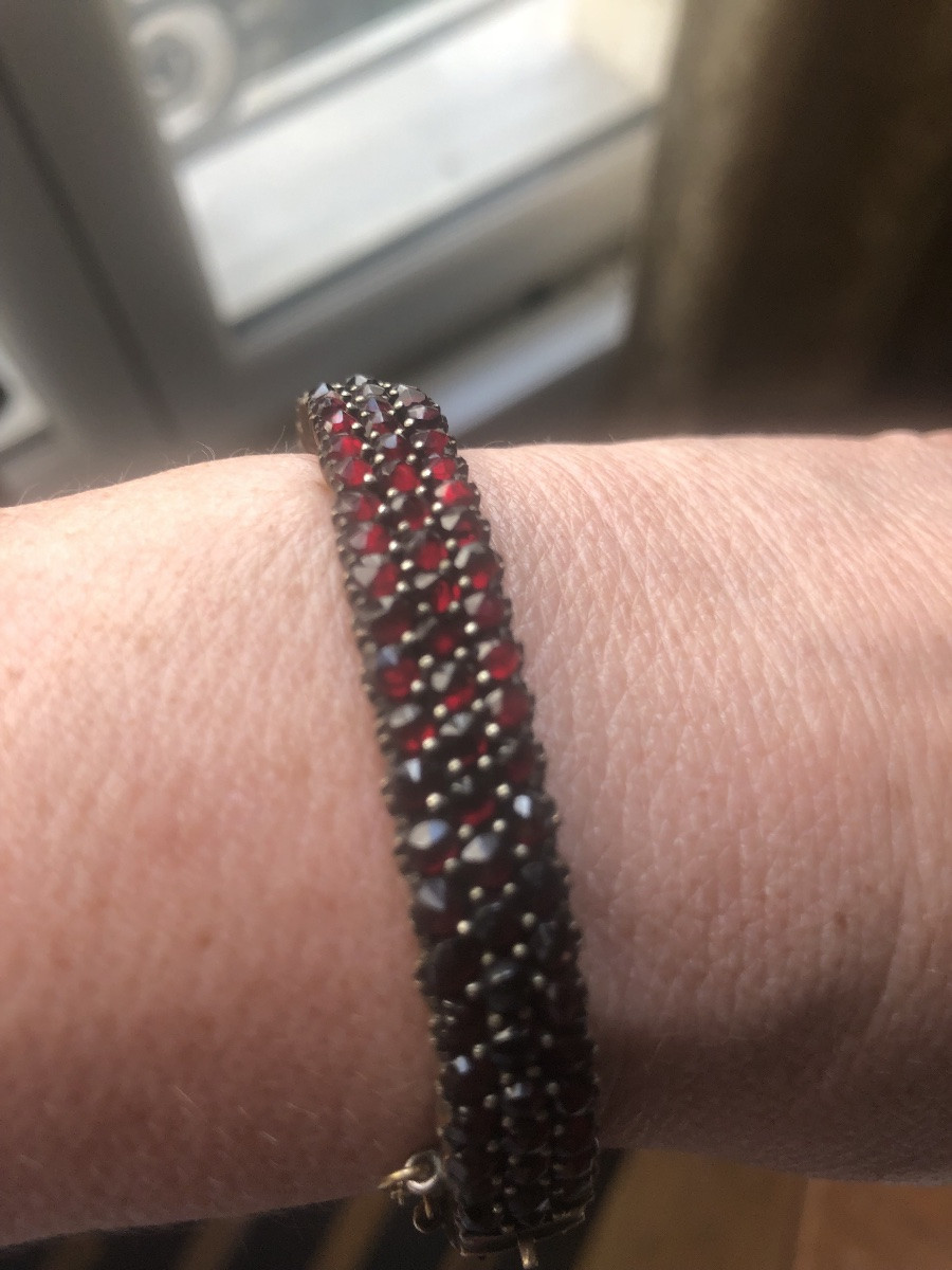 19th Century Garnet Bracelet -photo-4