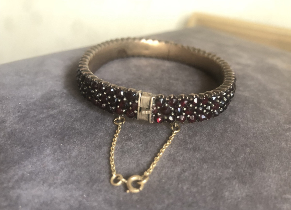 19th Century Garnet Bracelet -photo-5