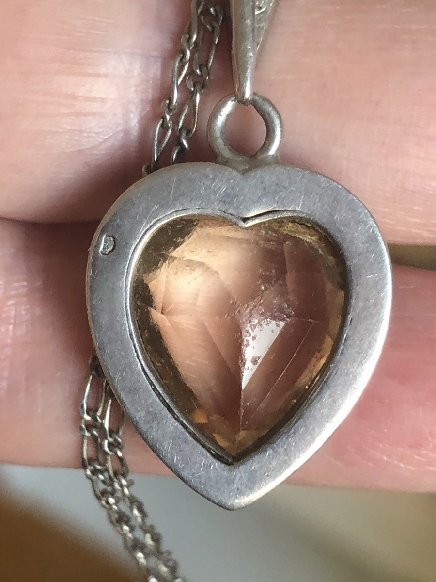Pendentif  argent  cœur -photo-1