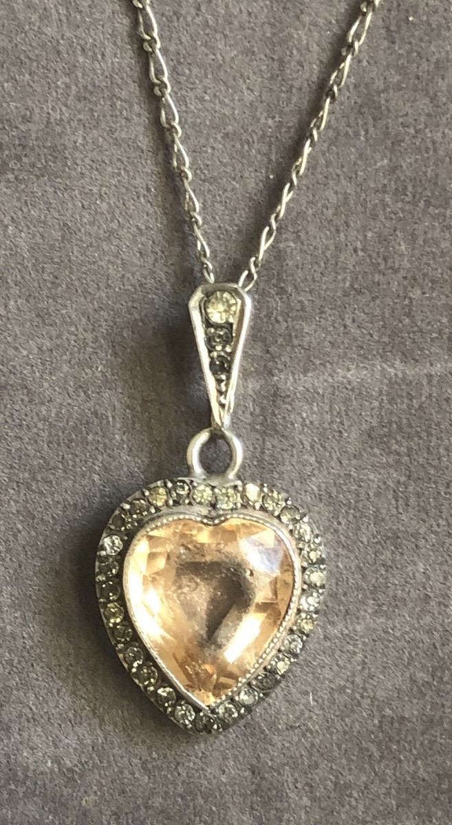 Pendentif  argent  cœur -photo-2