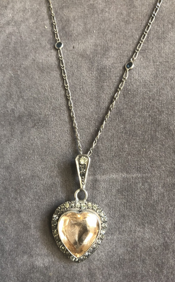 Pendentif  argent  cœur -photo-6