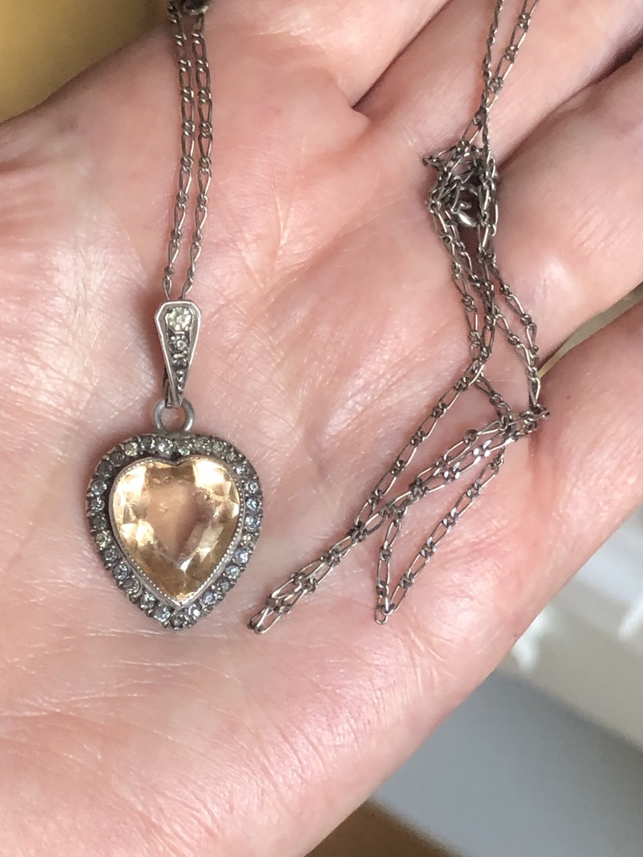 Pendentif  argent  cœur 