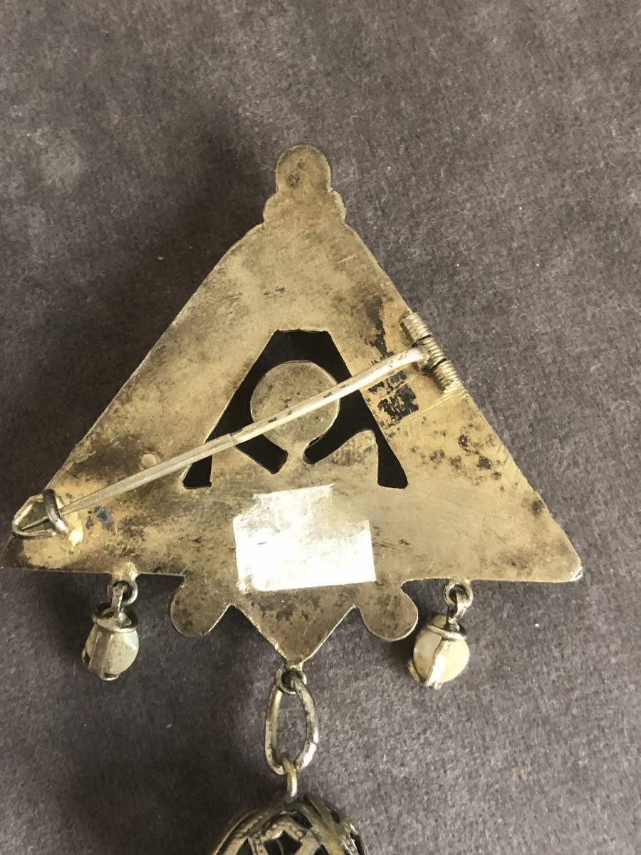 Broche argent egyptomanie -photo-1