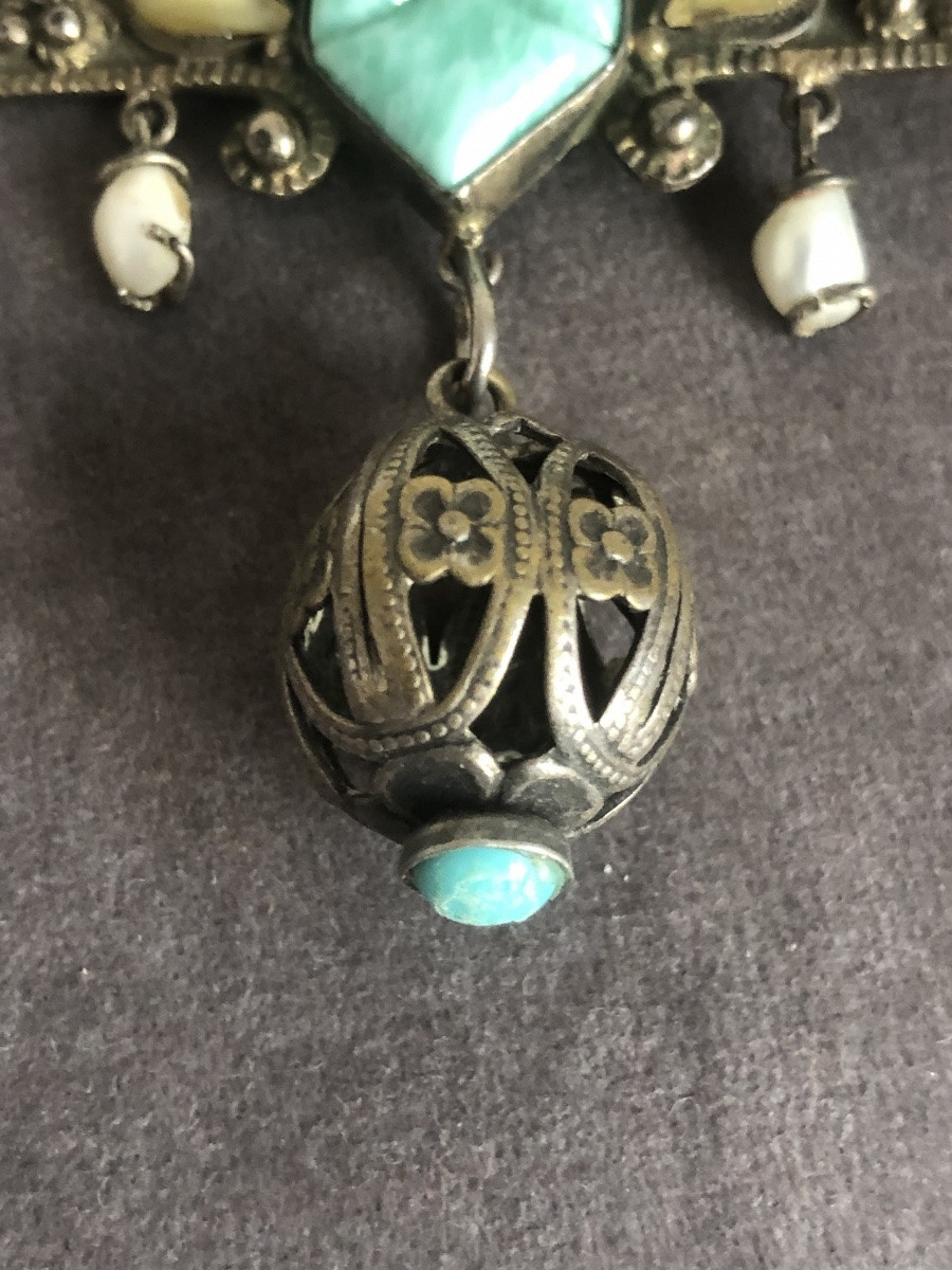 Broche argent egyptomanie -photo-3