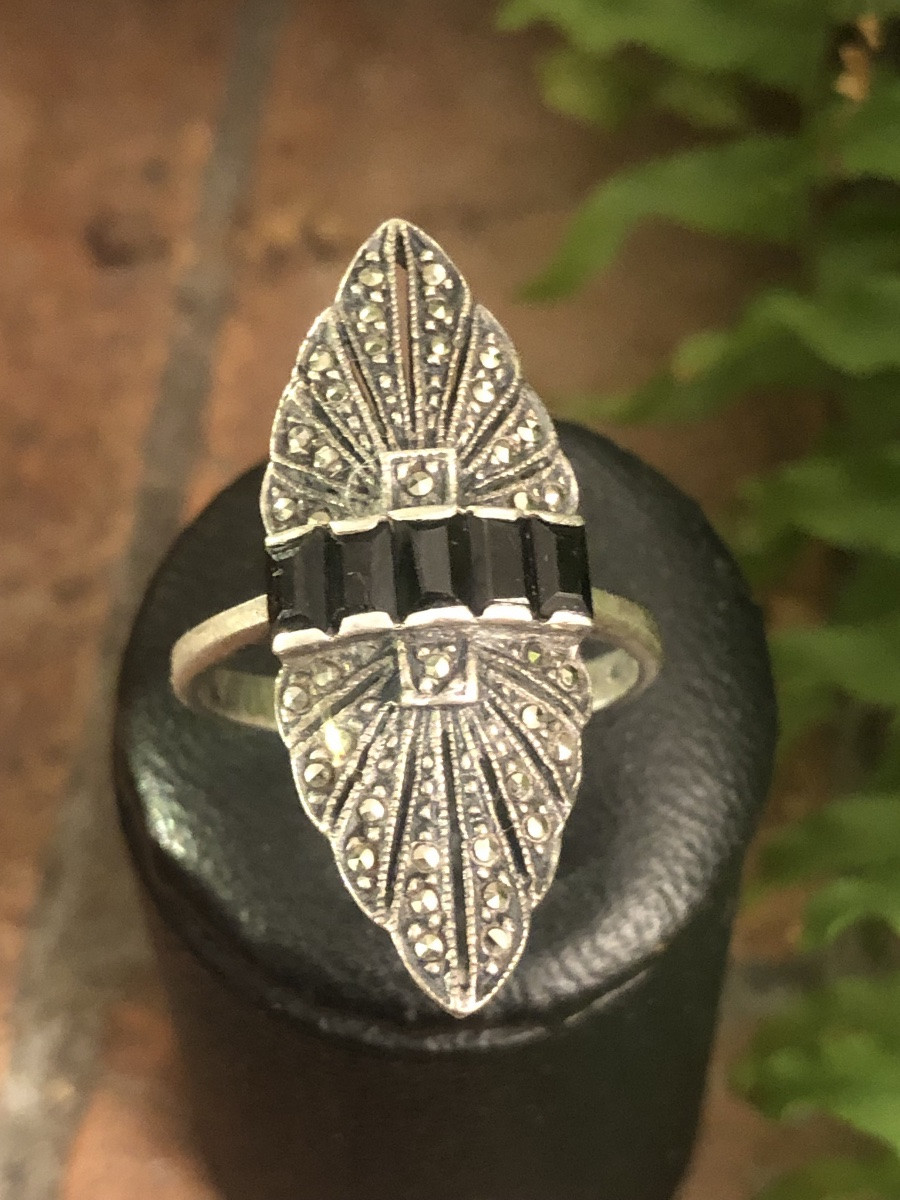 Bague Art-Déco argent -photo-2