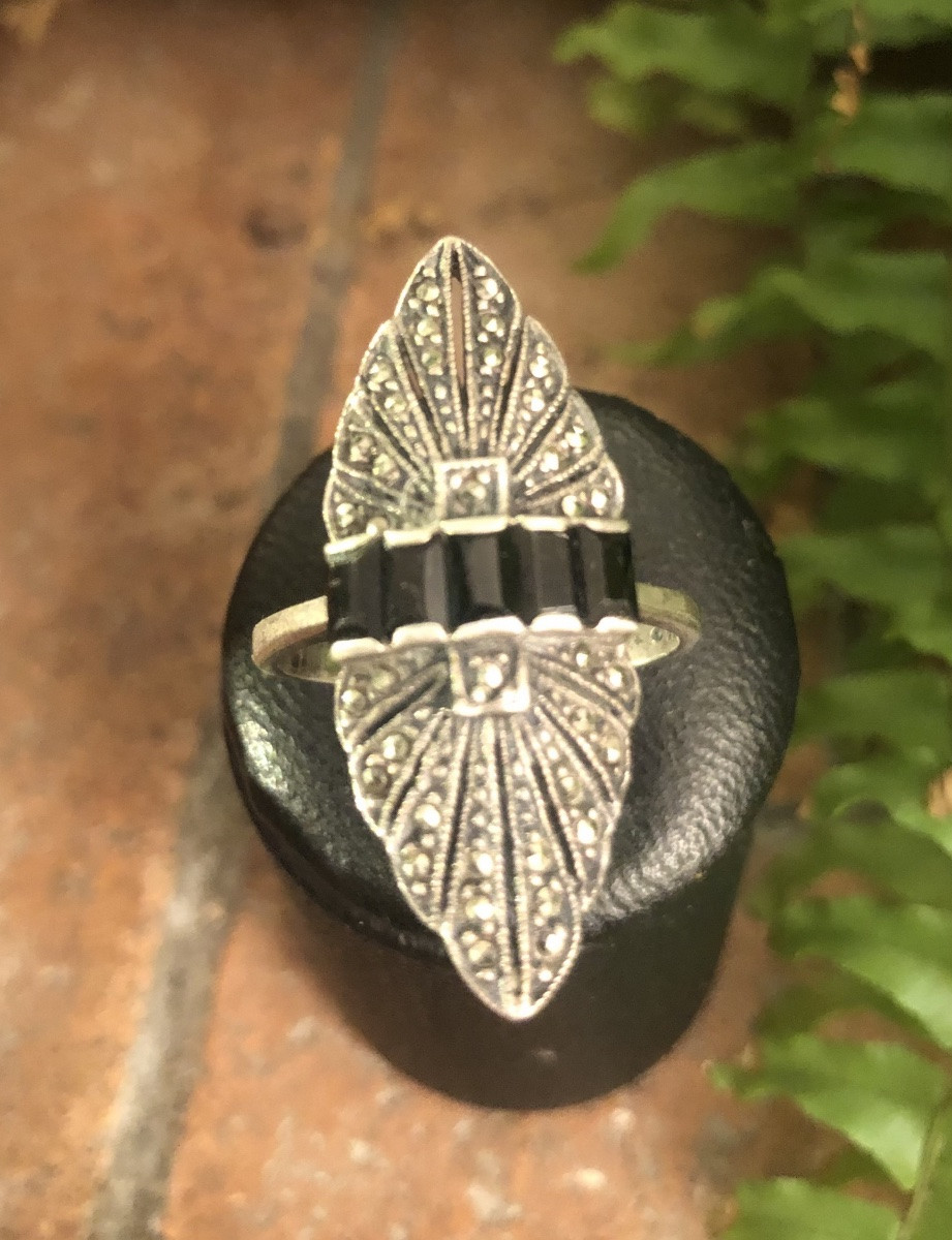 Bague Art-Déco argent -photo-3