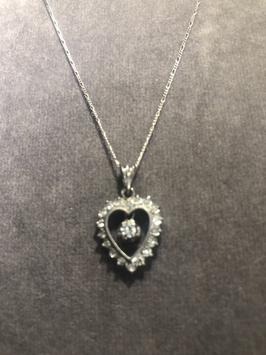 Pendentif cœur brillants-photo-4
