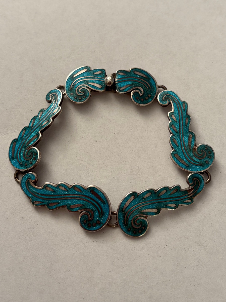 Bracelet mexicain argent /emaillé-photo-4