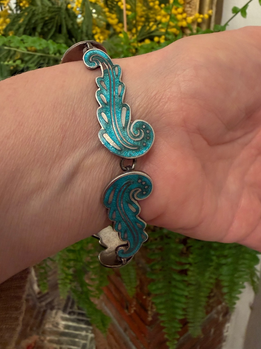 Bracelet mexicain argent /emaillé-photo-3