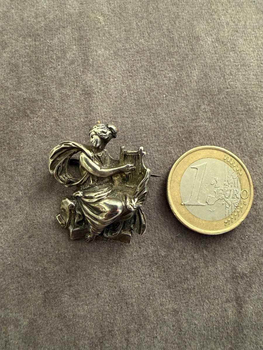 Broche Déesse grecque argent -photo-3