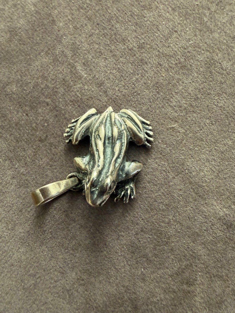 Silver Frog Pendant 
