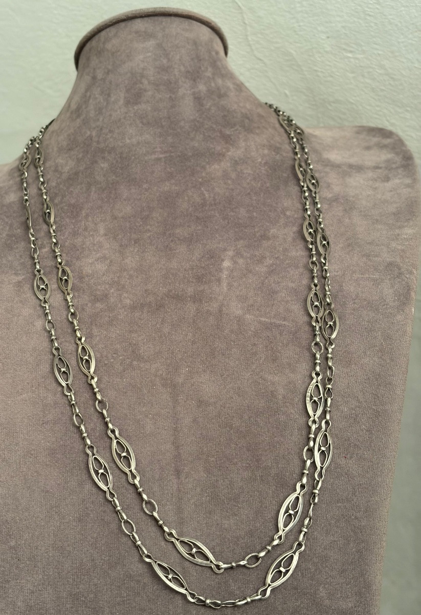 Napoleon III Silver Necklace -photo-2