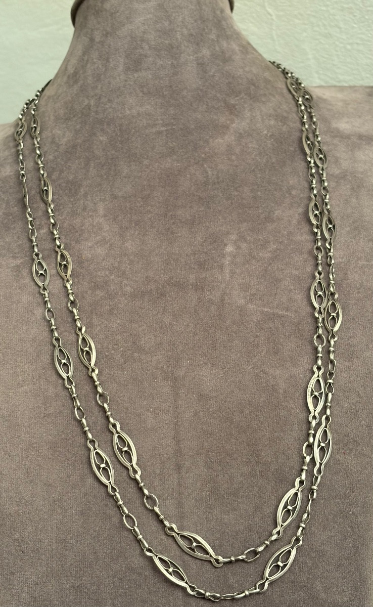 Napoleon III Silver Necklace -photo-4