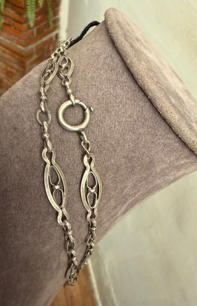 Napoleon III Silver Necklace -photo-2