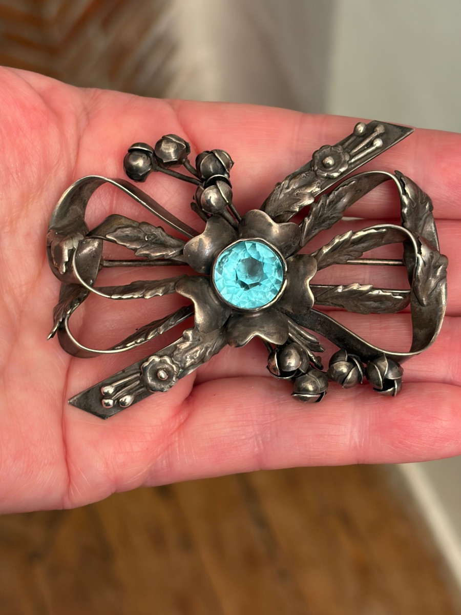 Broche argent 19ème-photo-4