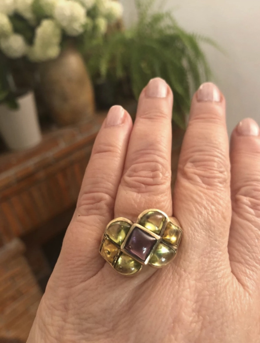 Gripoix Style Couture Ring-photo-1