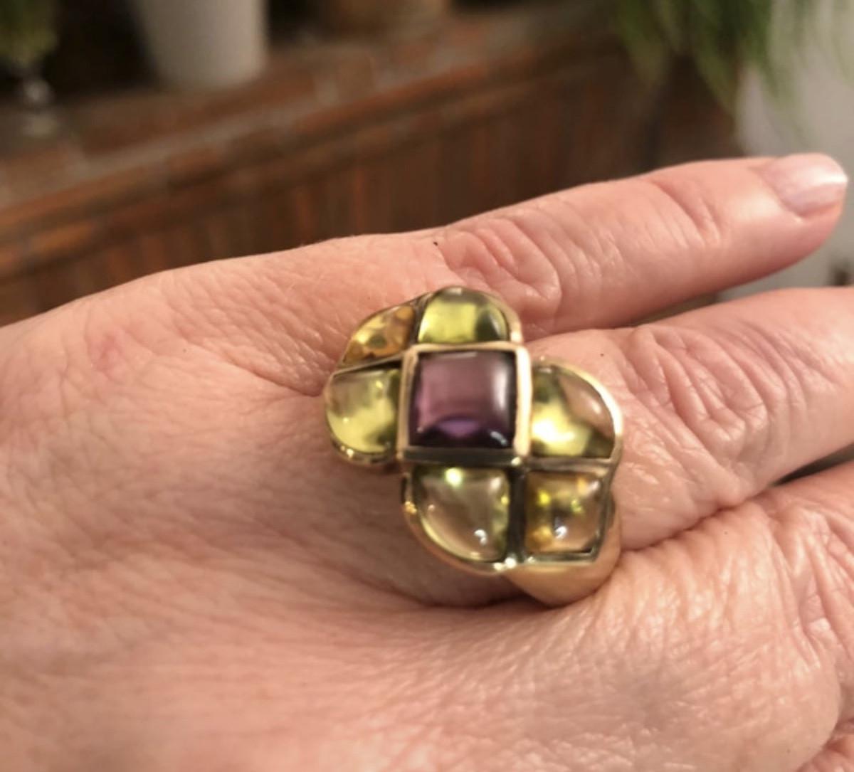 Gripoix Style Couture Ring-photo-5